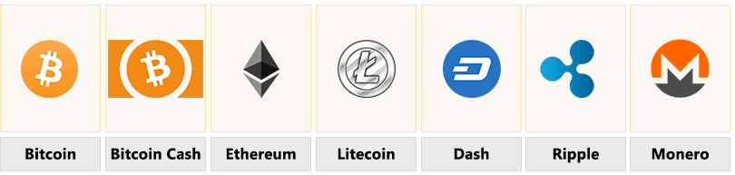 Sieben Coins, die es bei Bitfinex gibt