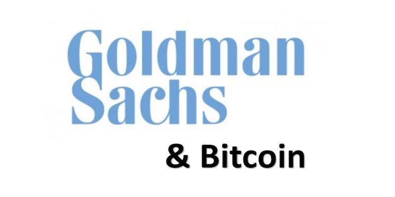 Goldman Sachs Logo & Bitcoin