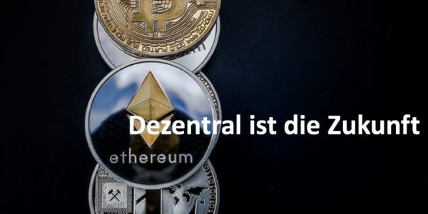 Krypto-Münzen Bitcoin, Ethereum, Ripple und Litecoin
