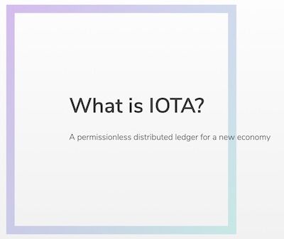 Was ist IOTA?