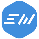Blaues Logo mit weißen Symbolen_1